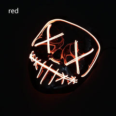 Neon Nightmare LED Halloween Mask