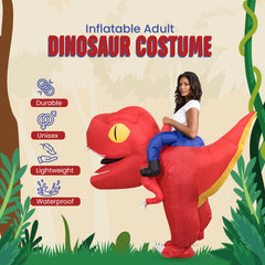 Adult Inflatable Ride-on Dinosaur Costume  - Halloween Cosplay