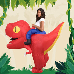 Adult Inflatable Ride-on Dinosaur Costume  - Halloween Cosplay