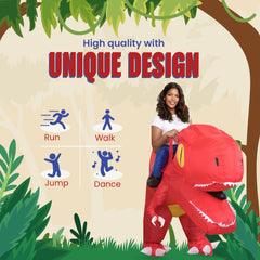 Adult Inflatable Ride-on Dinosaur Costume  - Halloween Cosplay