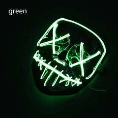 Neon Nightmare LED Halloween Mask