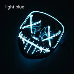 Neon Nightmare LED Halloween Mask