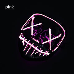 Neon Nightmare LED Halloween Mask