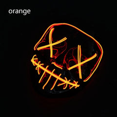 Neon Nightmare LED Halloween Mask