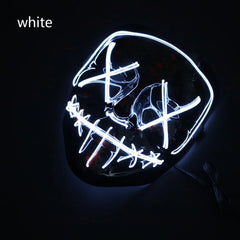 Neon Nightmare LED Halloween Mask